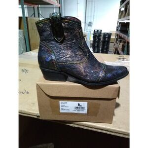Spring Step L'Artiste Women's COUNTRYPOP-ROSE Boots Navy Multi Size: 5.5 - 6